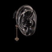 Deafmetal smycke - Heart of Gold