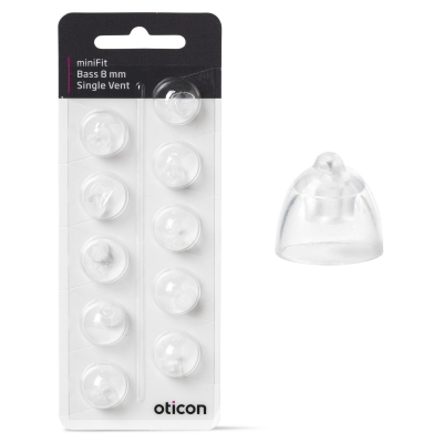 Oticon Bass Single Vent Minifit domer