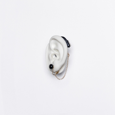 Deafmetal Clip on Black Pearl