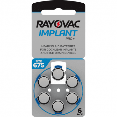 Rayovac 675 Cochlear Implant Pro batteri