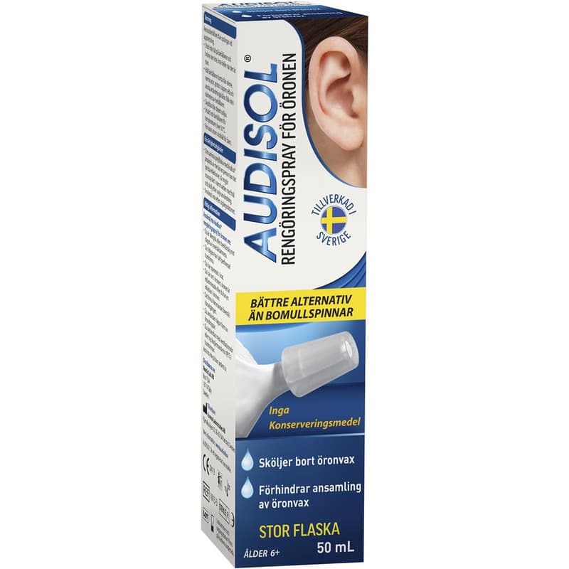 Audisol Rengöringsspray för öronen 50 ml